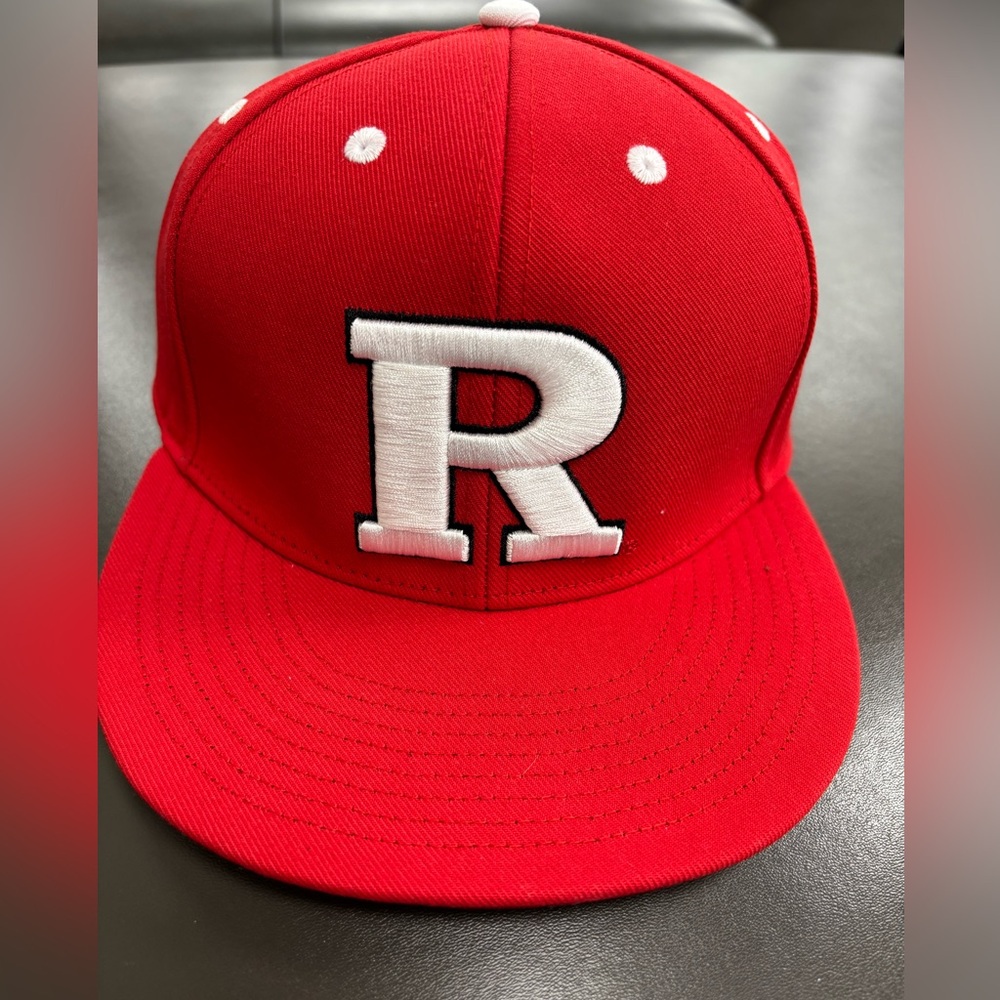 NWT Rutgers Red Baseball Cap- Adidas Size 7 or 7 1/8